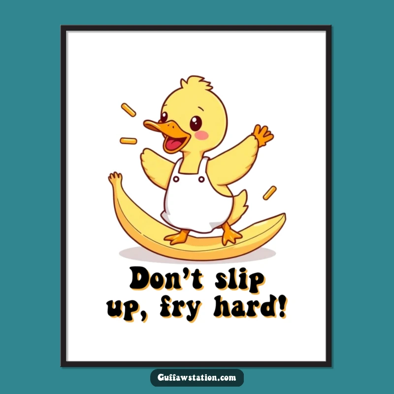 Free Printable Duck Fries Wall Art - Funny Downloadable Decor