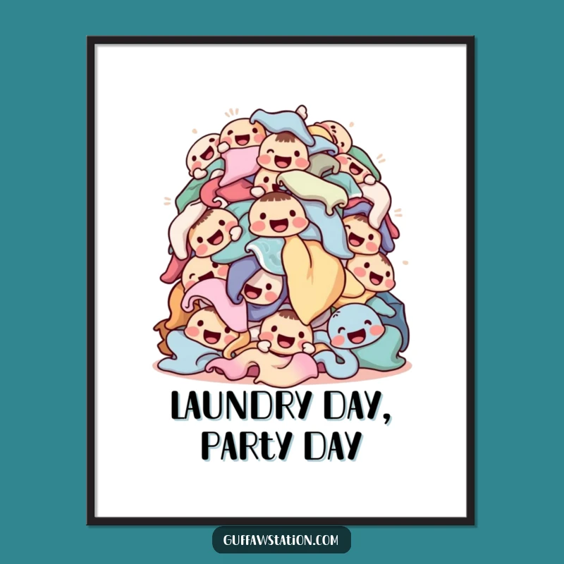 Free Printable Wall Art: Laundry Faces, Whimsical Downloadable Art for a Playful Home!