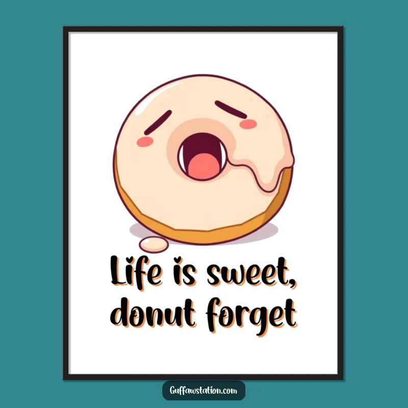 Sleepy Donut Free Printable Wall Art - Funny Downloadable Decor for Sweet Spaces!