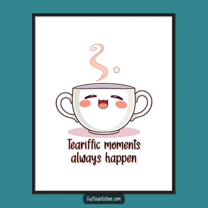 Free Printable Sleepy Teacup Wall Art - Funny Downloadable Decor for Cozy Homes