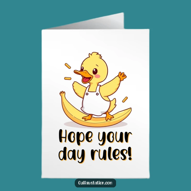 Free Printable Duck Fries Birthday Card - Funny Downloadable Gift