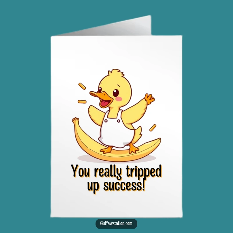 Free Printable Duck Fries Congrats Card - Funny Downloadable Gift
