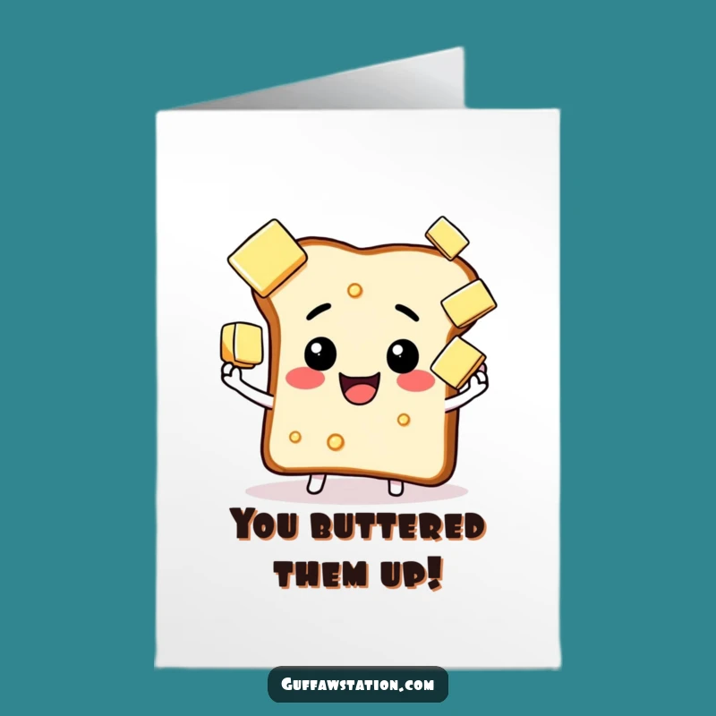 Free Printable Congrats Card: Toast Masters Butter Skills Humorous Downloadable Gift