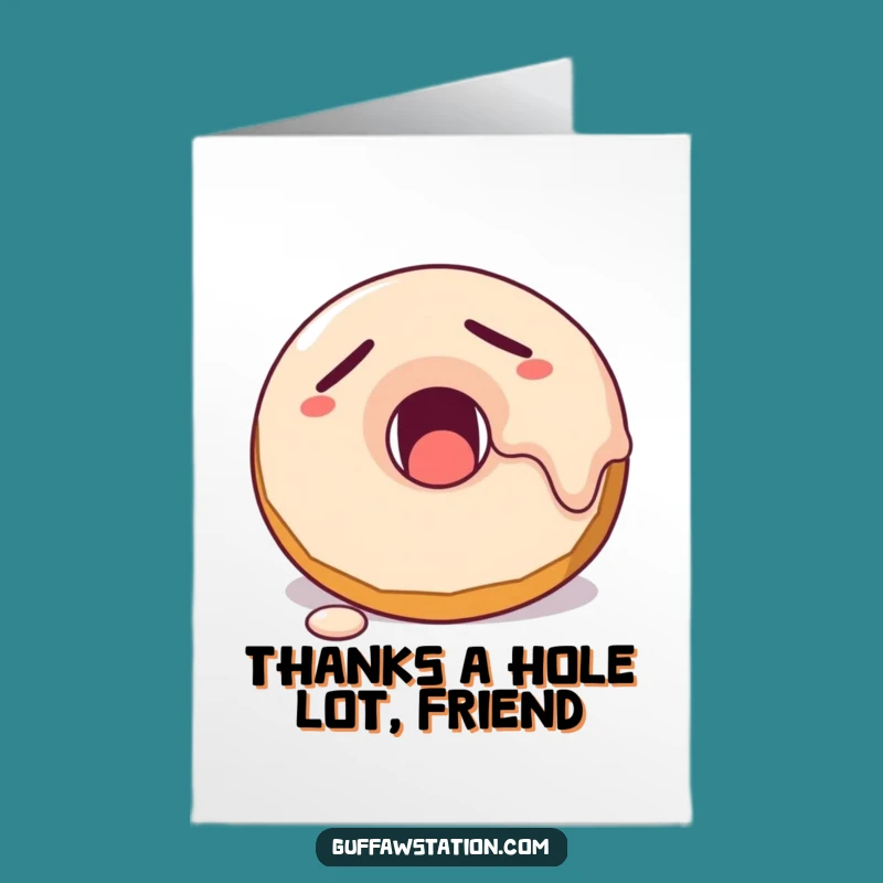 Free Printable Thank You Card: Donut Thank You! - Funny Downloadable Appreciation Gift!