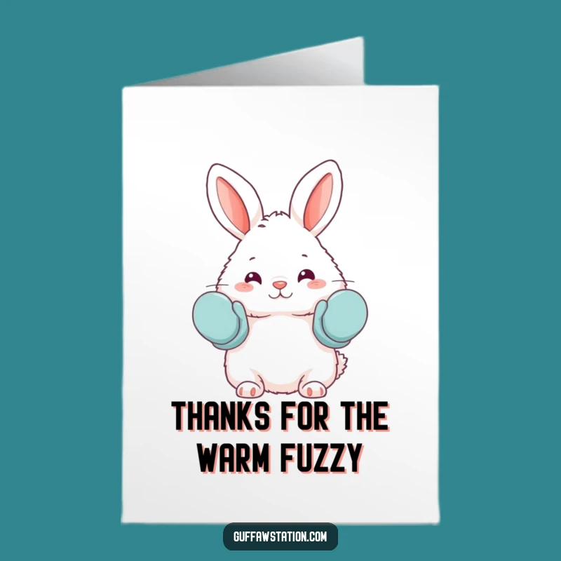 Hilarious Free Printable Thank You Card: Bunny's Mittens Downloadable Gift of Thanks
