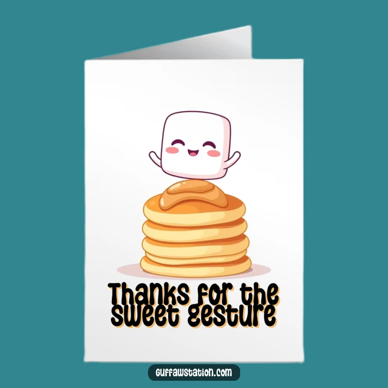 Free Printable Thank You Card: Marshmallow's Grateful Balance Downloadable Gift