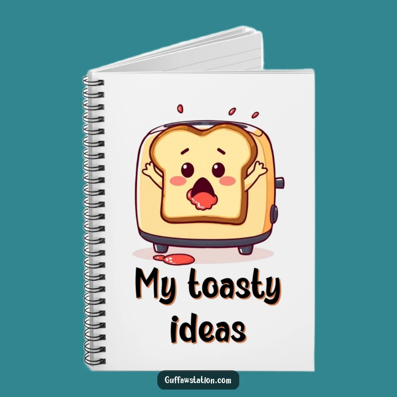 Funny Toast Leap Notebook - Dramatic Journal for Hilarious Ideas Gift