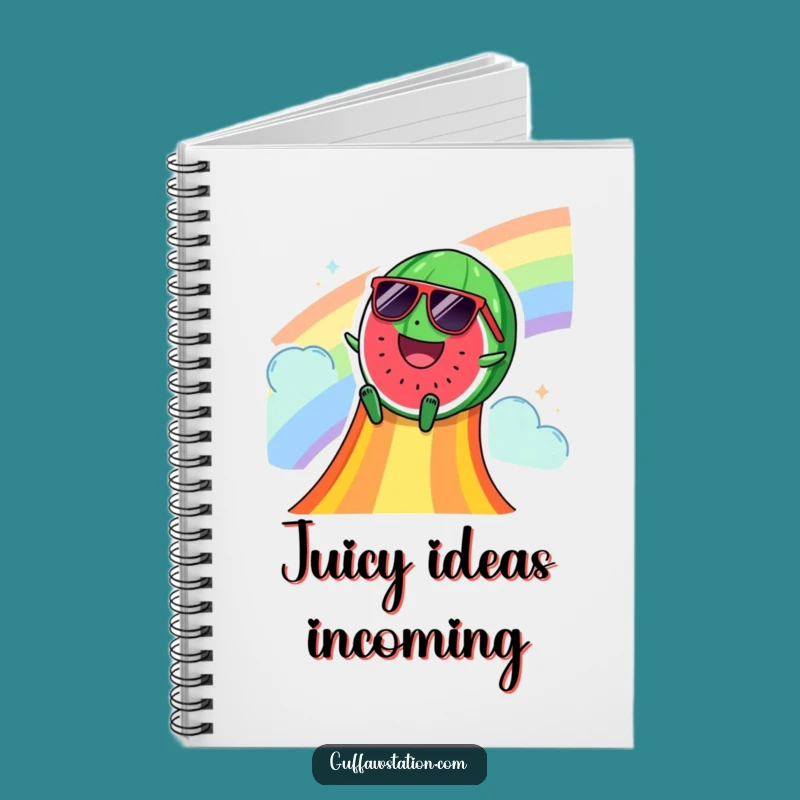 Funny Watermelon Slide Notebook: Jot Down Summer Fun with This Cool Fruit Design