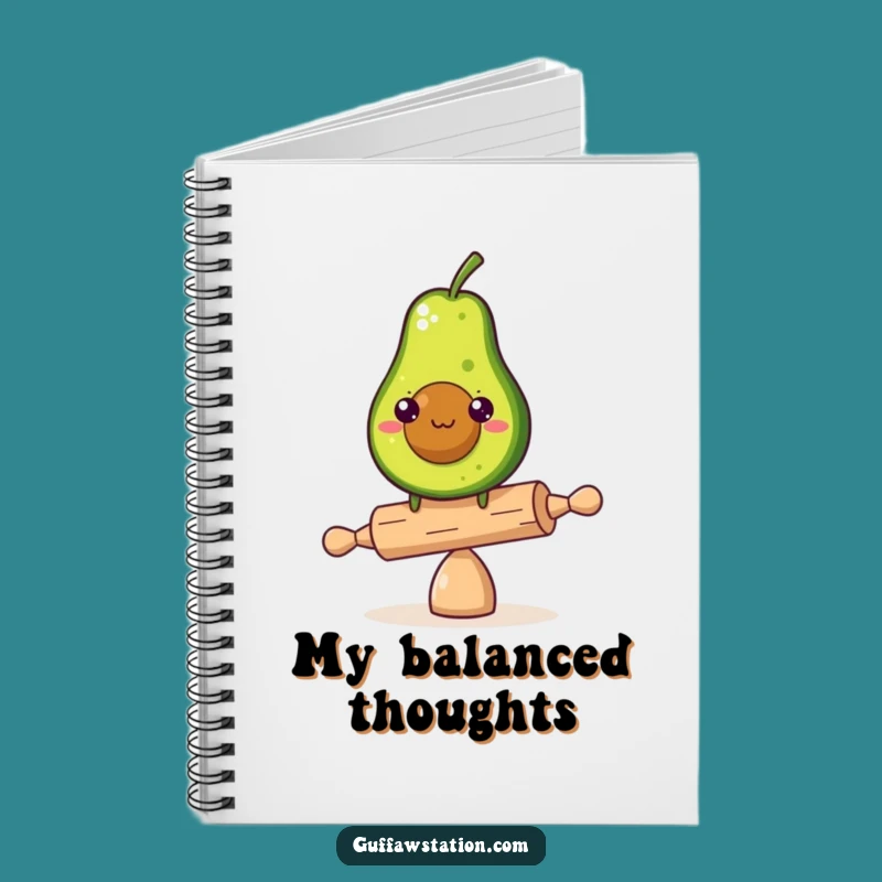Funny Avocado Balance Notebook: Jot Down Your Goals with This Hilarious Journal