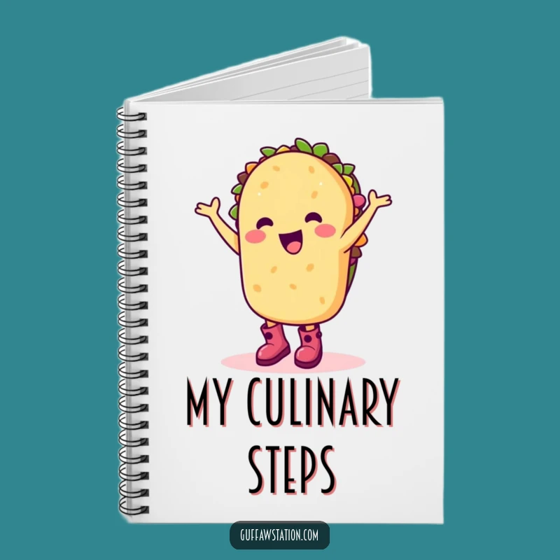Funny Taco Dance Notebook: Happy Cartoon Character Journal For Fiesta Gift