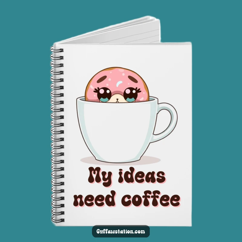 Funny Donut Notebook - Jot Down Surprises & Coffee Thoughts!