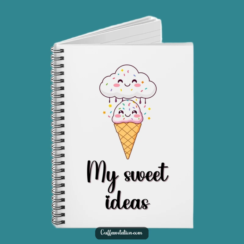 Funny Sprinkle Cloud Notebook: Cheerful Journal for Sweet Ideas - Perfect Funny Gift!