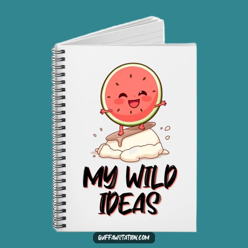 Funny Watermelon Surf Notebook: Giggling Character Journal, Perfect Funny Gift for Writers!