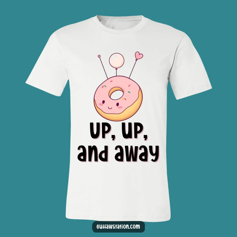 Funny Floating Donut T-Shirt: Wear Your Sweet, Upwardly Mobile Dreams