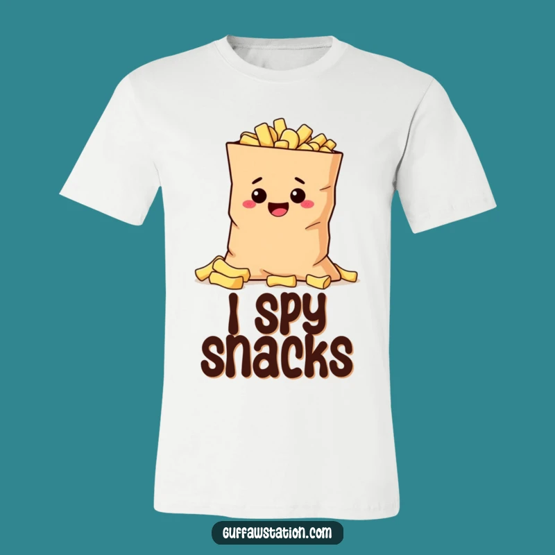 Funny Mischievous Potato T-Shirt - Sneaky Snack Graphic Tee Gift
