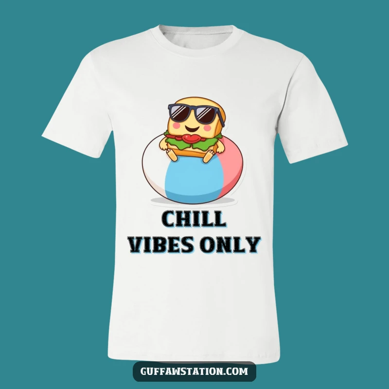 Funny Sandwich Sunglasses T-Shirt, Beach Cartoon Humor, Awesome Funny Gift Tee
