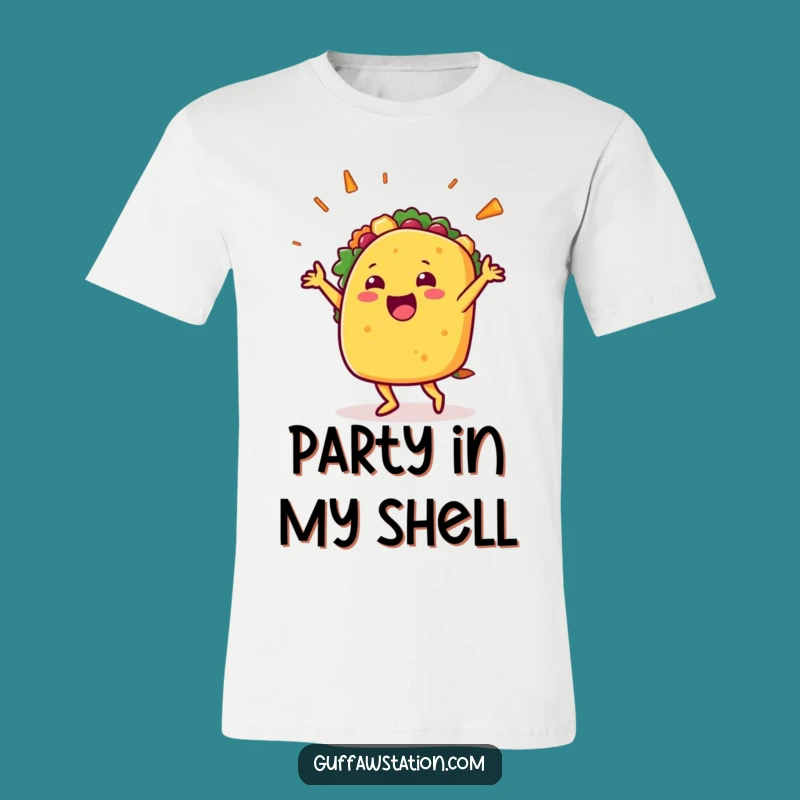 Funny Taco Dance T-Shirt: Happy Character Fiesta, Awesome Hilarious Gift for Foodies!