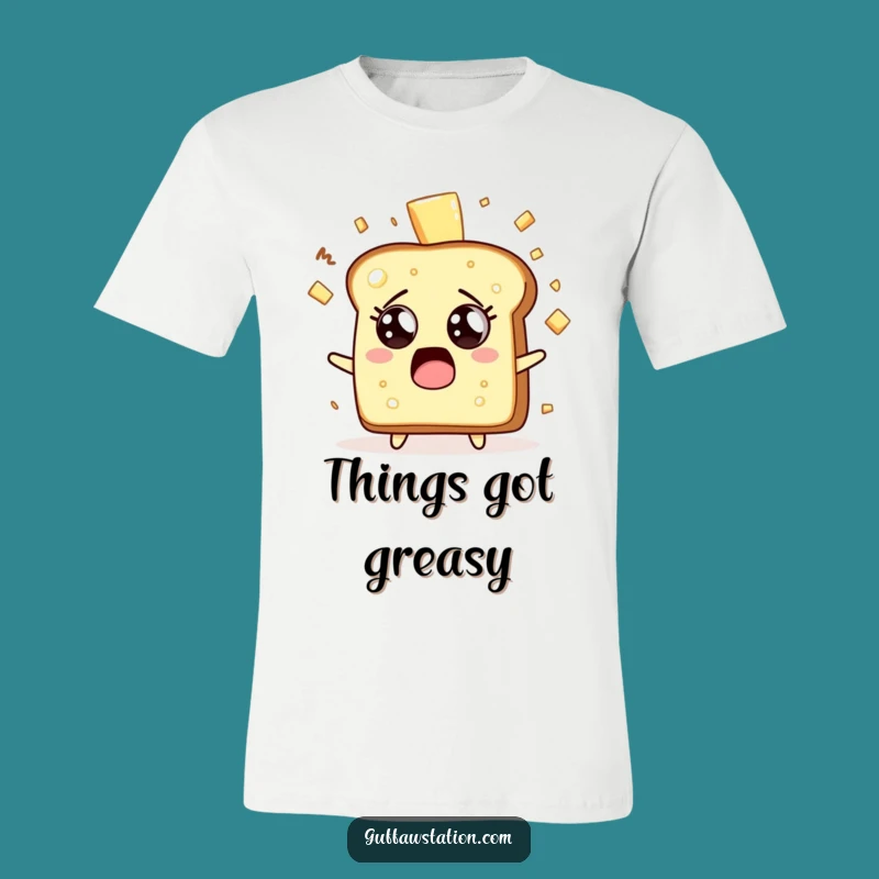 Funny Toast Surprise T-Shirt - Breakfast Butter Blast Tee Gift