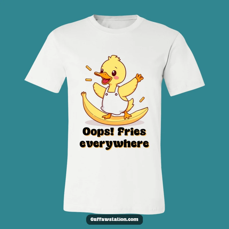 Funny Duck Fries T-Shirt: Wear the Hilarious Mishap of This Tee