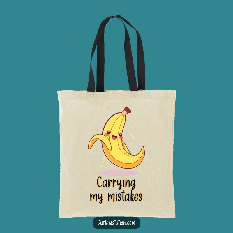 Funny Banana Peel Tote Bag: Carry Laughs with this Self-Slipping Design