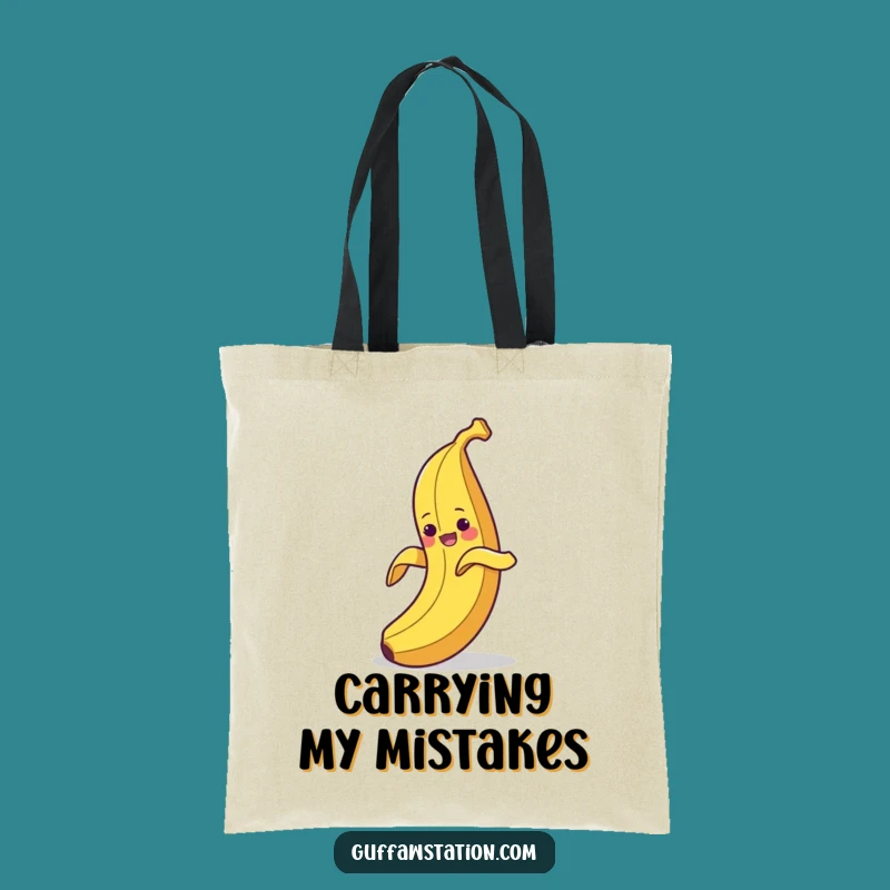 Funny Clumsy Banana Tote Bag: Carry Your Laughs with This Hilarious Fruit Design