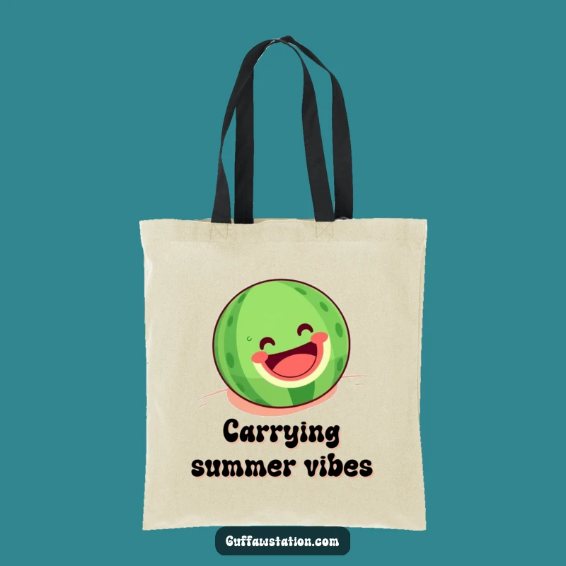Funny Rolling Watermelon Tote Bag: Joyful Summer Carry-All - Ideal Funny Gift!