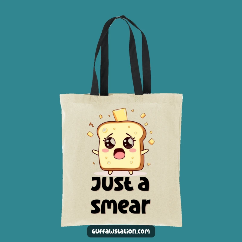 Funny Toast Surprise Tote Bag - Quirky Breakfast Accessory Gift