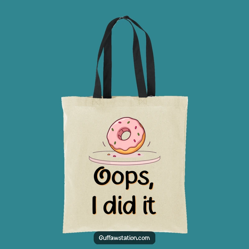 Funny Slow Motion Donut Tote Bag: Carry Your Humor, Perfect Shopping Funny Gift
